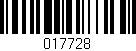 Código de barras (EAN, GTIN, SKU, ISBN): '017728'