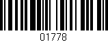 Código de barras (EAN, GTIN, SKU, ISBN): '01778'