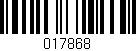 Código de barras (EAN, GTIN, SKU, ISBN): '017868'