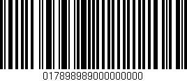 Código de barras (EAN, GTIN, SKU, ISBN): '017898989000000000'