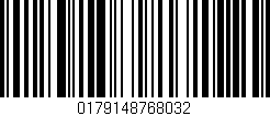 Código de barras (EAN, GTIN, SKU, ISBN): '0179148768032'