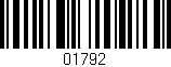 Código de barras (EAN, GTIN, SKU, ISBN): '01792'