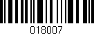 Código de barras (EAN, GTIN, SKU, ISBN): '018007'