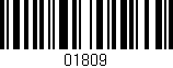 Código de barras (EAN, GTIN, SKU, ISBN): '01809'