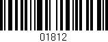 Código de barras (EAN, GTIN, SKU, ISBN): '01812'