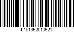 Código de barras (EAN, GTIN, SKU, ISBN): '0181652010521'
