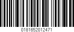 Código de barras (EAN, GTIN, SKU, ISBN): '0181652012471'