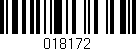 Código de barras (EAN, GTIN, SKU, ISBN): '018172'