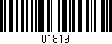 Código de barras (EAN, GTIN, SKU, ISBN): '01819'