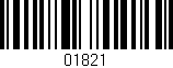 Código de barras (EAN, GTIN, SKU, ISBN): '01821'