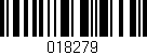 Código de barras (EAN, GTIN, SKU, ISBN): '018279'
