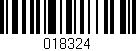 Código de barras (EAN, GTIN, SKU, ISBN): '018324'