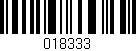 Código de barras (EAN, GTIN, SKU, ISBN): '018333'