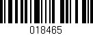Código de barras (EAN, GTIN, SKU, ISBN): '018465'