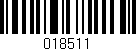 Código de barras (EAN, GTIN, SKU, ISBN): '018511'