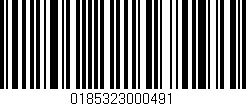 Código de barras (EAN, GTIN, SKU, ISBN): '0185323000491'