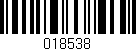 Código de barras (EAN, GTIN, SKU, ISBN): '018538'