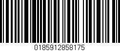 Código de barras (EAN, GTIN, SKU, ISBN): '0185912858175'