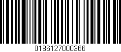 Código de barras (EAN, GTIN, SKU, ISBN): '0186127000366'
