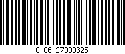 Código de barras (EAN, GTIN, SKU, ISBN): '0186127000625'