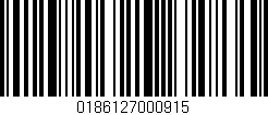 Código de barras (EAN, GTIN, SKU, ISBN): '0186127000915'