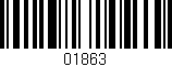 Código de barras (EAN, GTIN, SKU, ISBN): '01863'