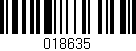 Código de barras (EAN, GTIN, SKU, ISBN): '018635'