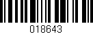 Código de barras (EAN, GTIN, SKU, ISBN): '018643'