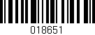 Código de barras (EAN, GTIN, SKU, ISBN): '018651'