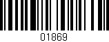 Código de barras (EAN, GTIN, SKU, ISBN): '01869'