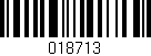 Código de barras (EAN, GTIN, SKU, ISBN): '018713'