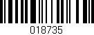 Código de barras (EAN, GTIN, SKU, ISBN): '018735'
