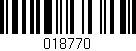 Código de barras (EAN, GTIN, SKU, ISBN): '018770'