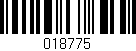 Código de barras (EAN, GTIN, SKU, ISBN): '018775'
