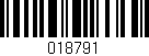 Código de barras (EAN, GTIN, SKU, ISBN): '018791'