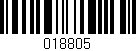Código de barras (EAN, GTIN, SKU, ISBN): '018805'