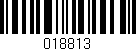 Código de barras (EAN, GTIN, SKU, ISBN): '018813'