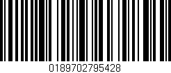 Código de barras (EAN, GTIN, SKU, ISBN): '0189702795428'