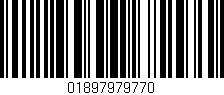 Código de barras (EAN, GTIN, SKU, ISBN): '01897979770'