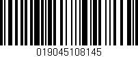 Código de barras (EAN, GTIN, SKU, ISBN): '019045108145'