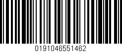 Código de barras (EAN, GTIN, SKU, ISBN): '0191046551462'