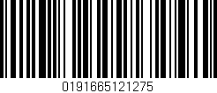 Código de barras (EAN, GTIN, SKU, ISBN): '0191665121275'