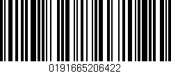 Código de barras (EAN, GTIN, SKU, ISBN): '0191665206422'