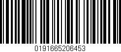 Código de barras (EAN, GTIN, SKU, ISBN): '0191665206453'