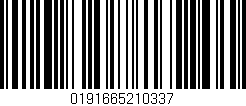 Código de barras (EAN, GTIN, SKU, ISBN): '0191665210337'