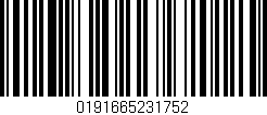 Código de barras (EAN, GTIN, SKU, ISBN): '0191665231752'