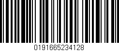 Código de barras (EAN, GTIN, SKU, ISBN): '0191665234128'