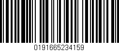 Código de barras (EAN, GTIN, SKU, ISBN): '0191665234159'