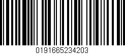 Código de barras (EAN, GTIN, SKU, ISBN): '0191665234203'