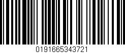 Código de barras (EAN, GTIN, SKU, ISBN): '0191665343721'